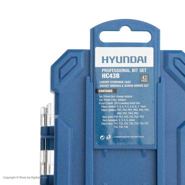ست سر پیچ گوشتی هیوندای 43 عددی مدل HC43B