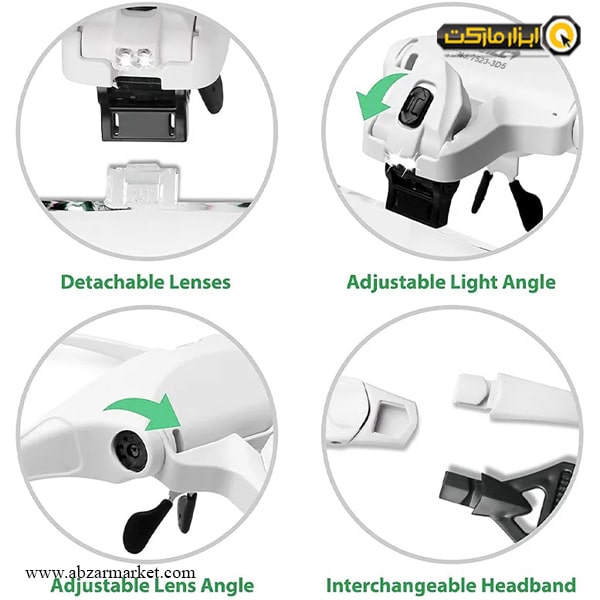 عینک ذره بینی اینسایز مدل 3D5-7523