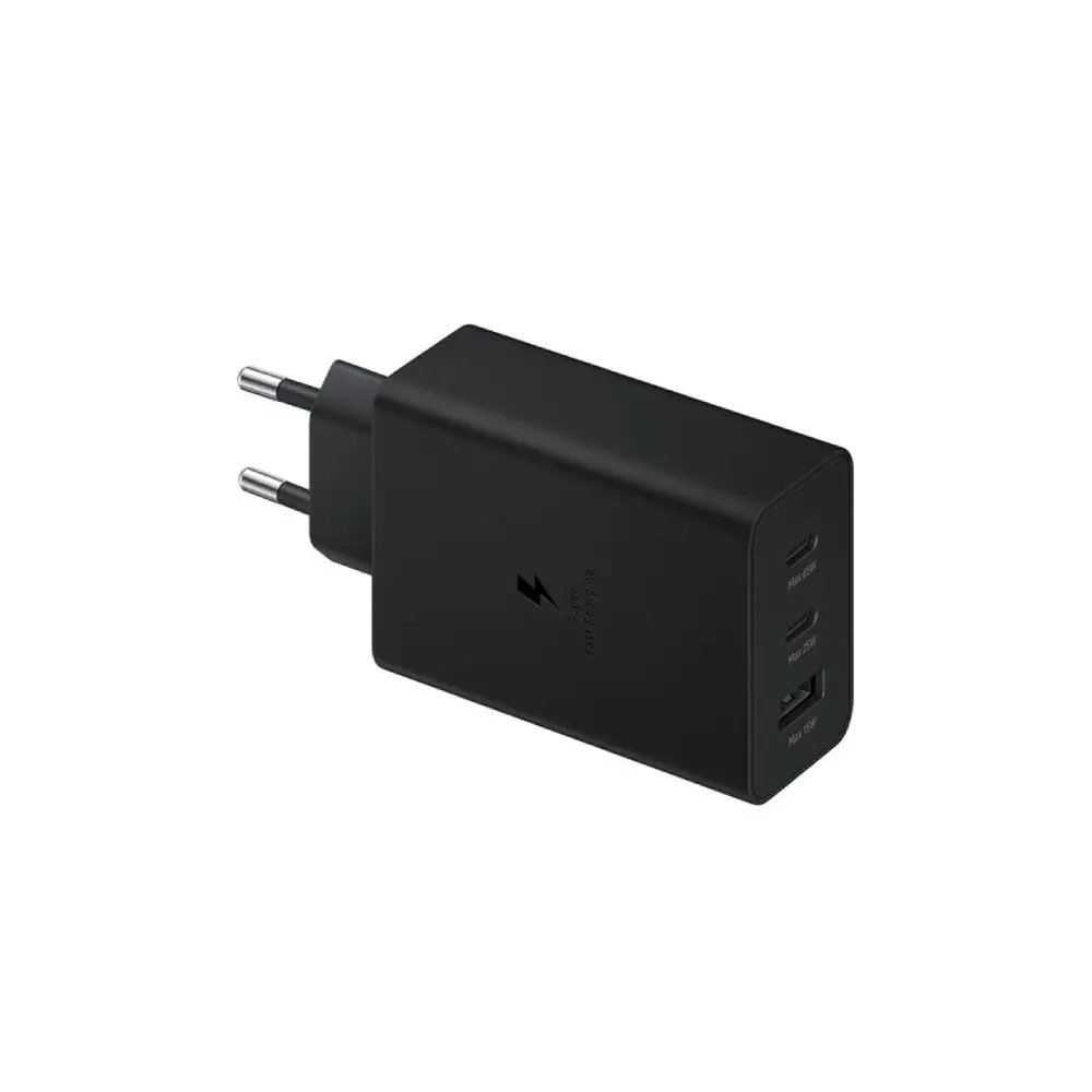 شارژر دیواری فست و PD سه پورت SAMSUNG Type-C مدل EP-T6530 65W