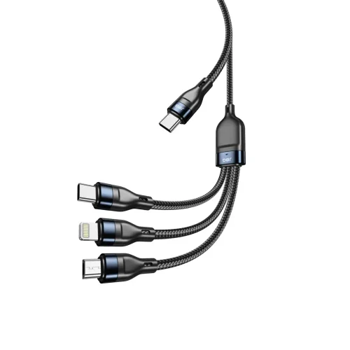 کابل شارژ سه کاره جی بی کیو مدل CA-533 (3in1)