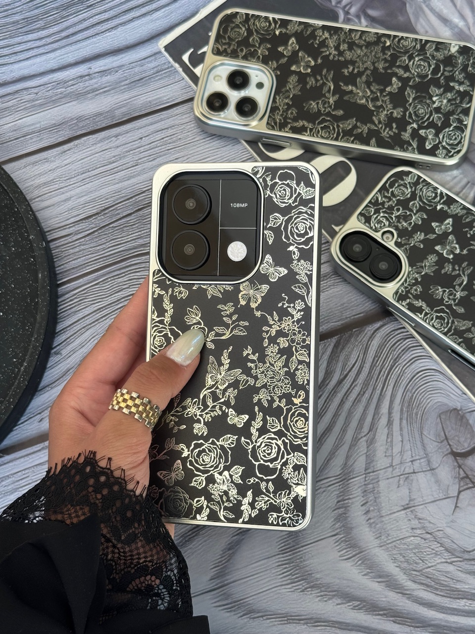 قاب Dark Flowers  مناسب برای آیفون | iPhone iphoneA51