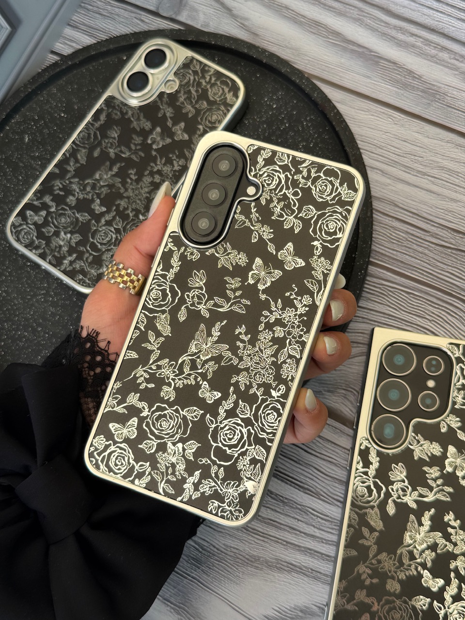 قاب Dark Flowers  مناسب برای آیفون | iPhone iphoneS23Ultra