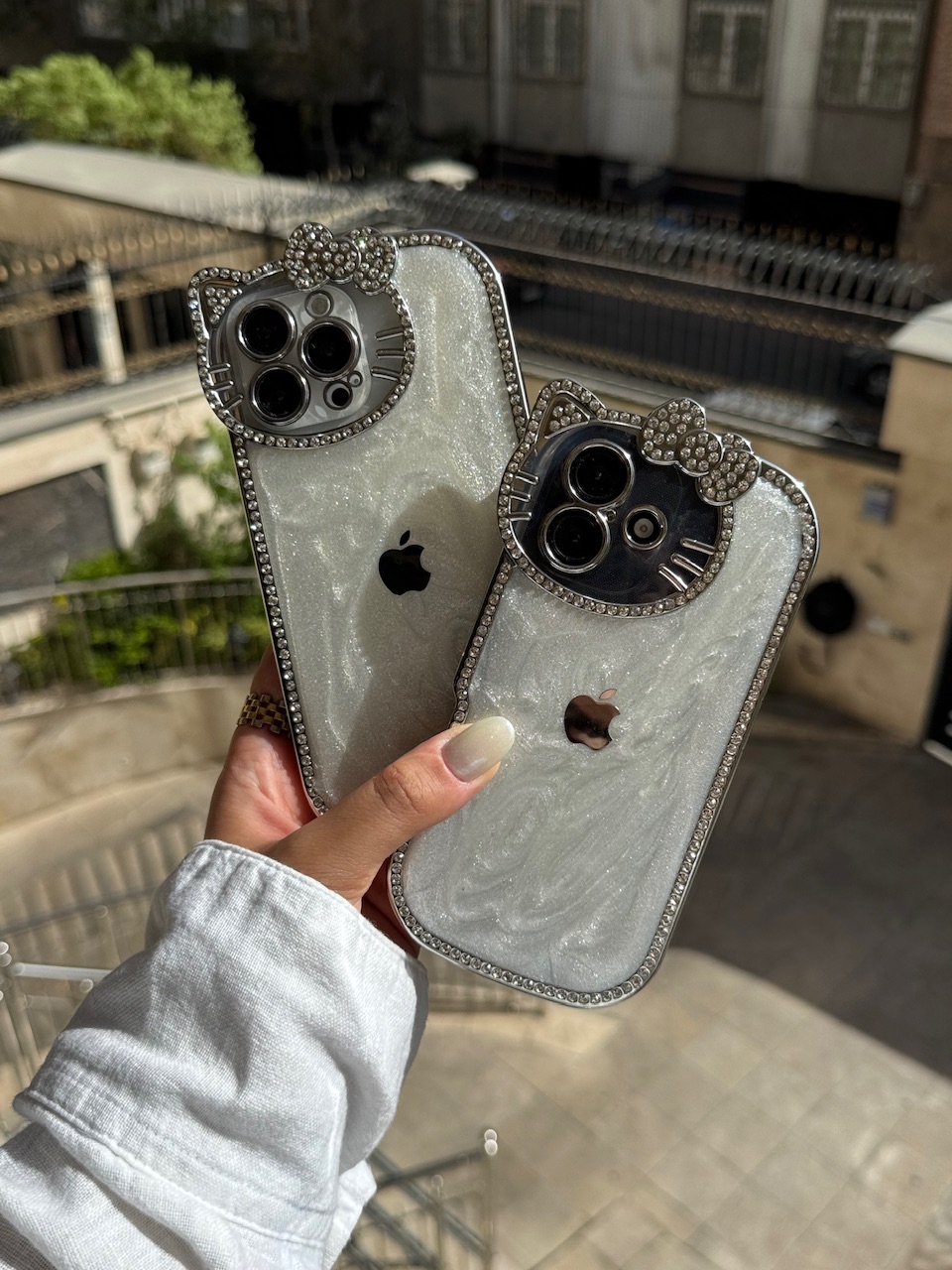 قاب کیتی رزینی نگین دار مناسب برای آیفون | iPhone iphone 16