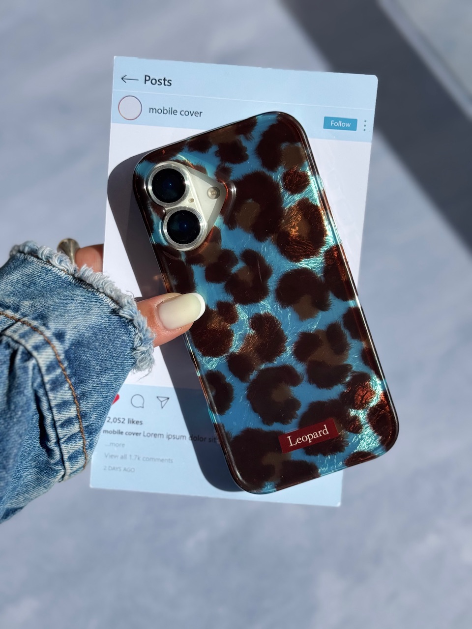 قاب Aqua Leopard  مناسب برای آیفون | iPhone iphone 16promax