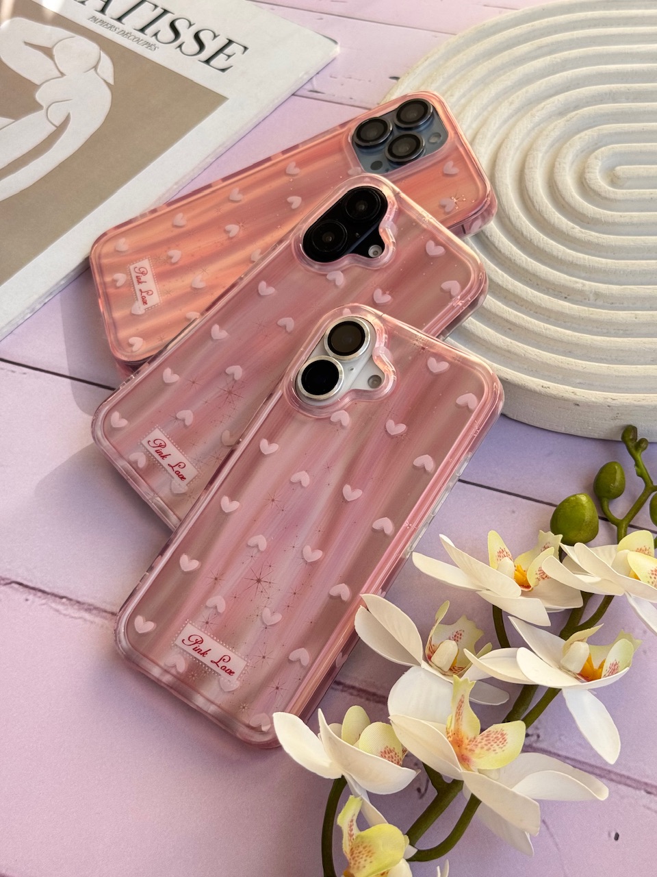 قاب قلب لیزری Pink Love مناسب برای آیفون | iPhone iphone 13