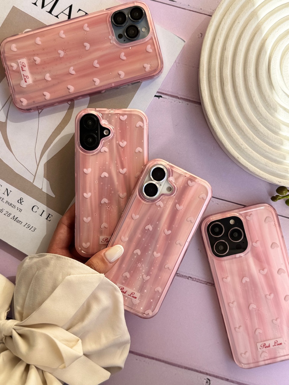 قاب قلب لیزری Pink Love مناسب برای آیفون | iPhone iphone 12promax