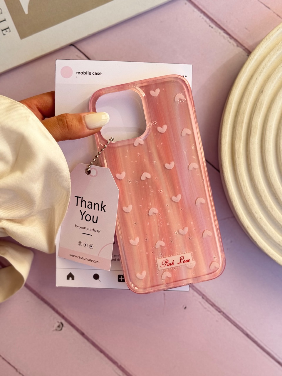قاب قلب لیزری Pink Love مناسب برای آیفون | iPhone iphone 12promax