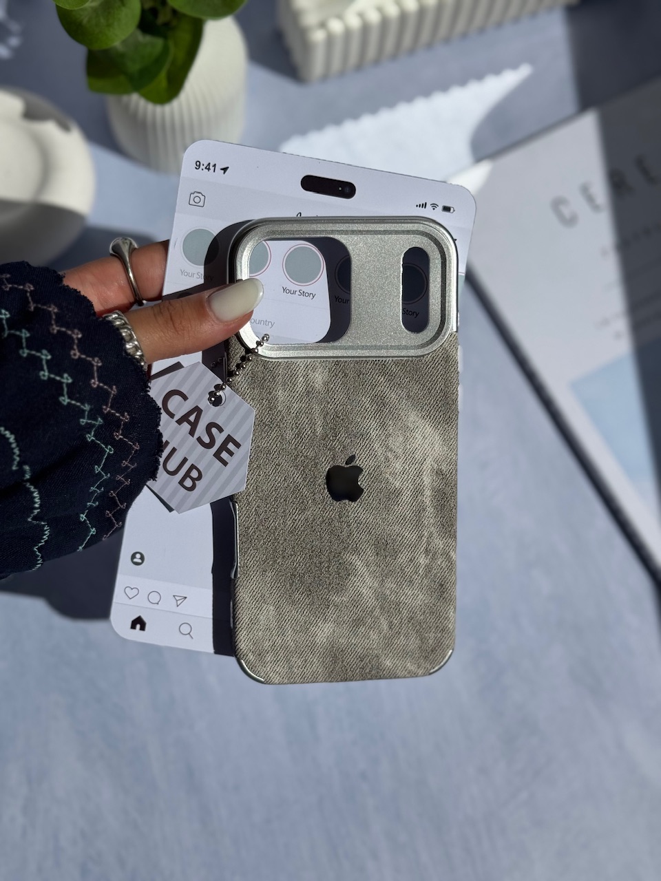 قاب طرح جین مناسب برای آیفون | iPhone iphone 16