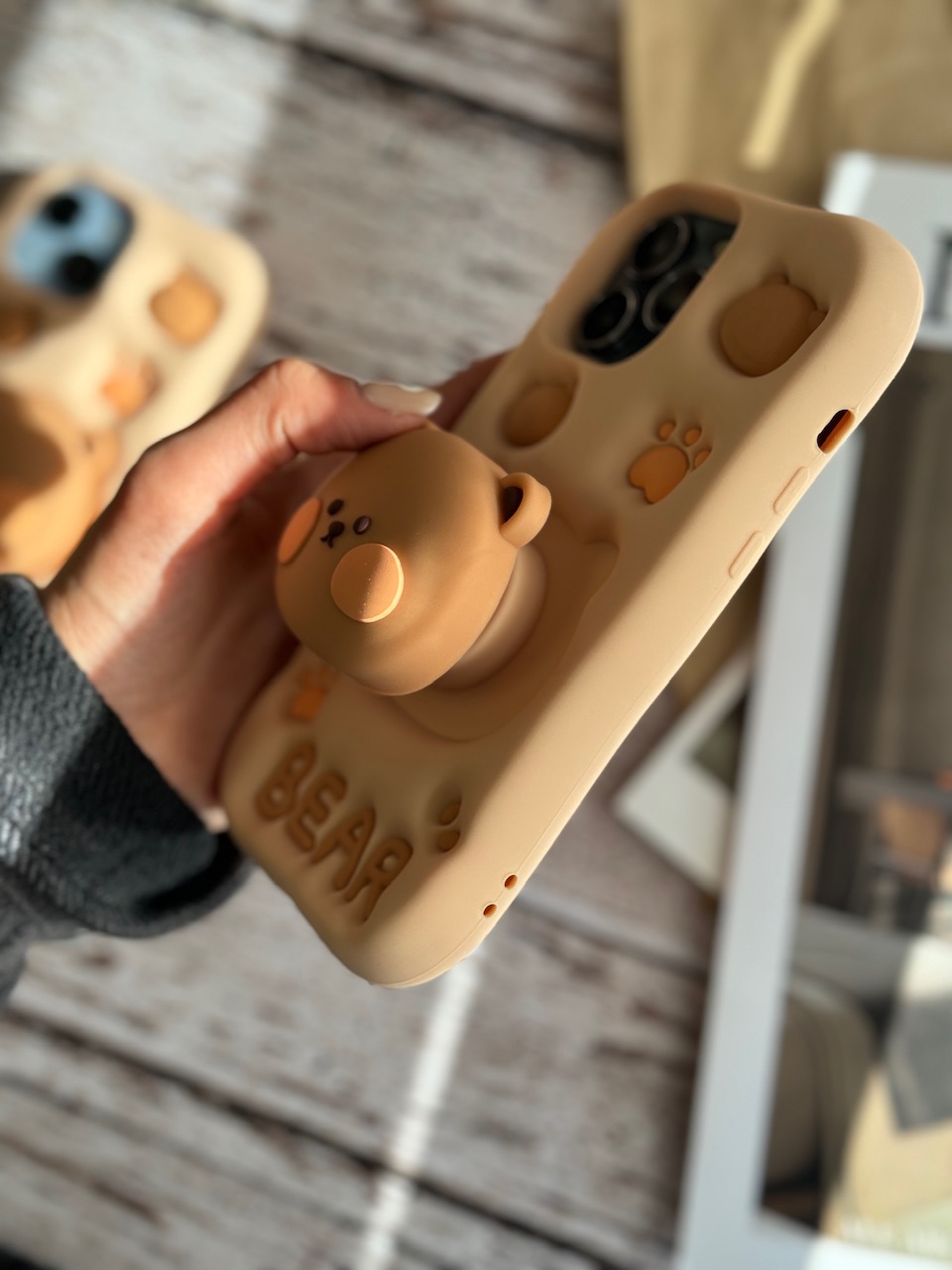 قاب Bear سیلیکونی استند شو  مناسب برای آیفون | iPhone iphone11