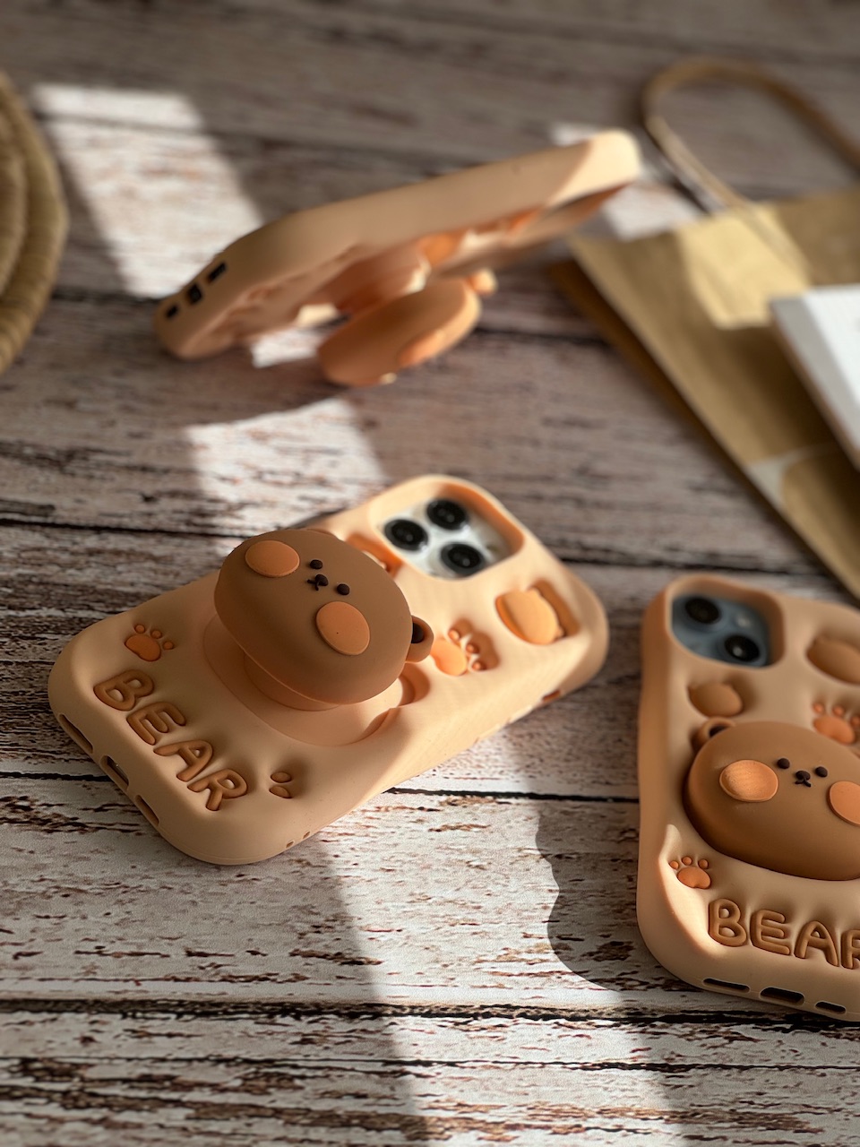 قاب Bear سیلیکونی استند شو  مناسب برای آیفون | iPhone iphone11