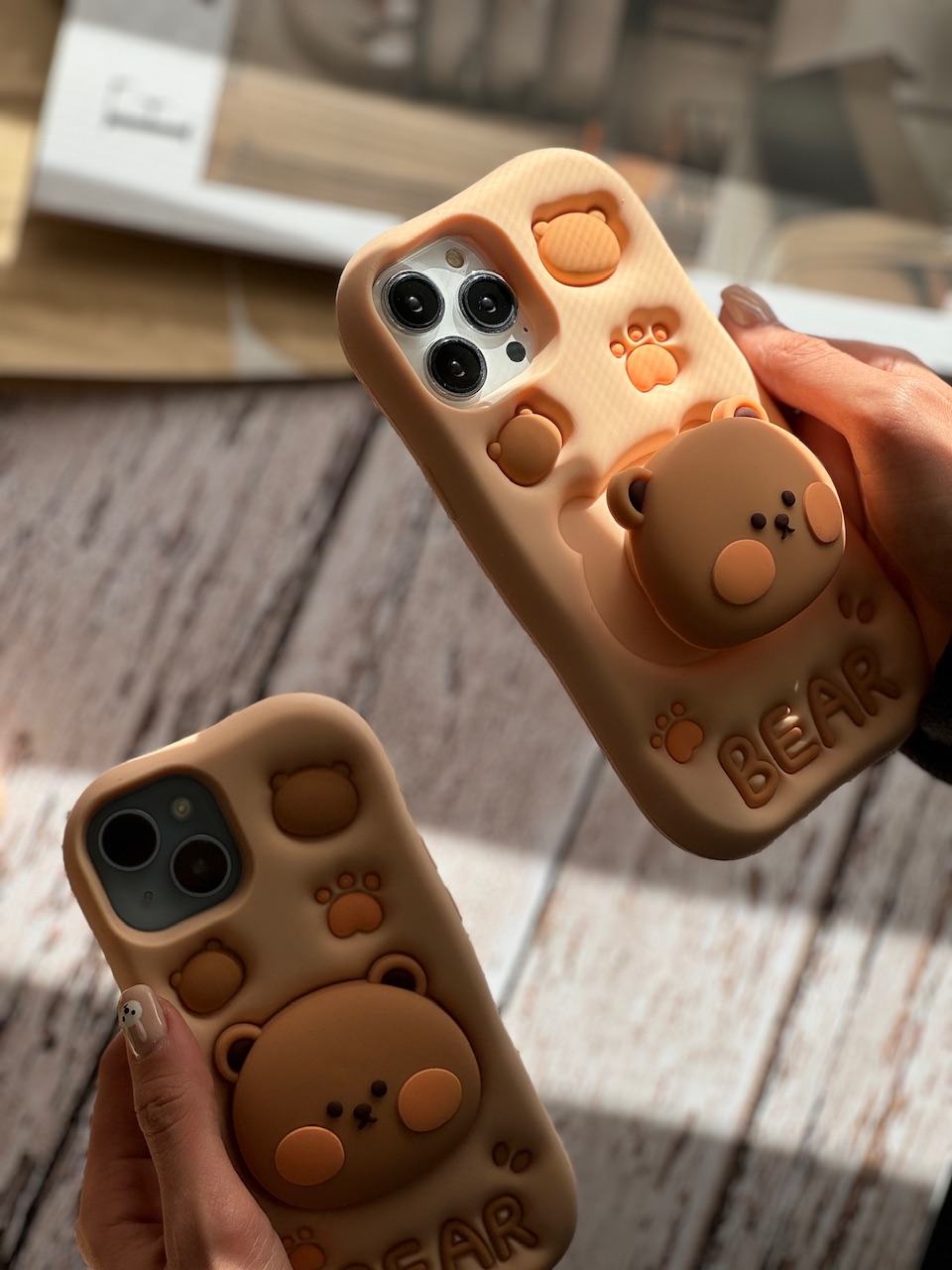 قاب Bear سیلیکونی استند شو  مناسب برای آیفون | iPhone iphoneS25ultra