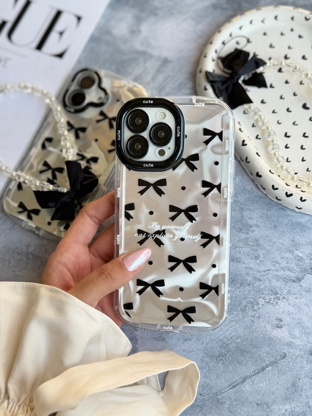 قاب Cute Bow Tie با آویز مناسب برای آیفون | iPhone iphone 15promax