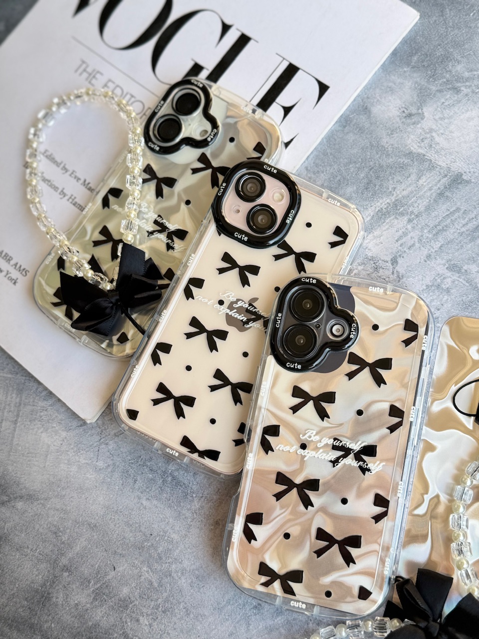 قاب Cute Bow Tie با آویز مناسب برای آیفون | iPhone iphone 13pro
