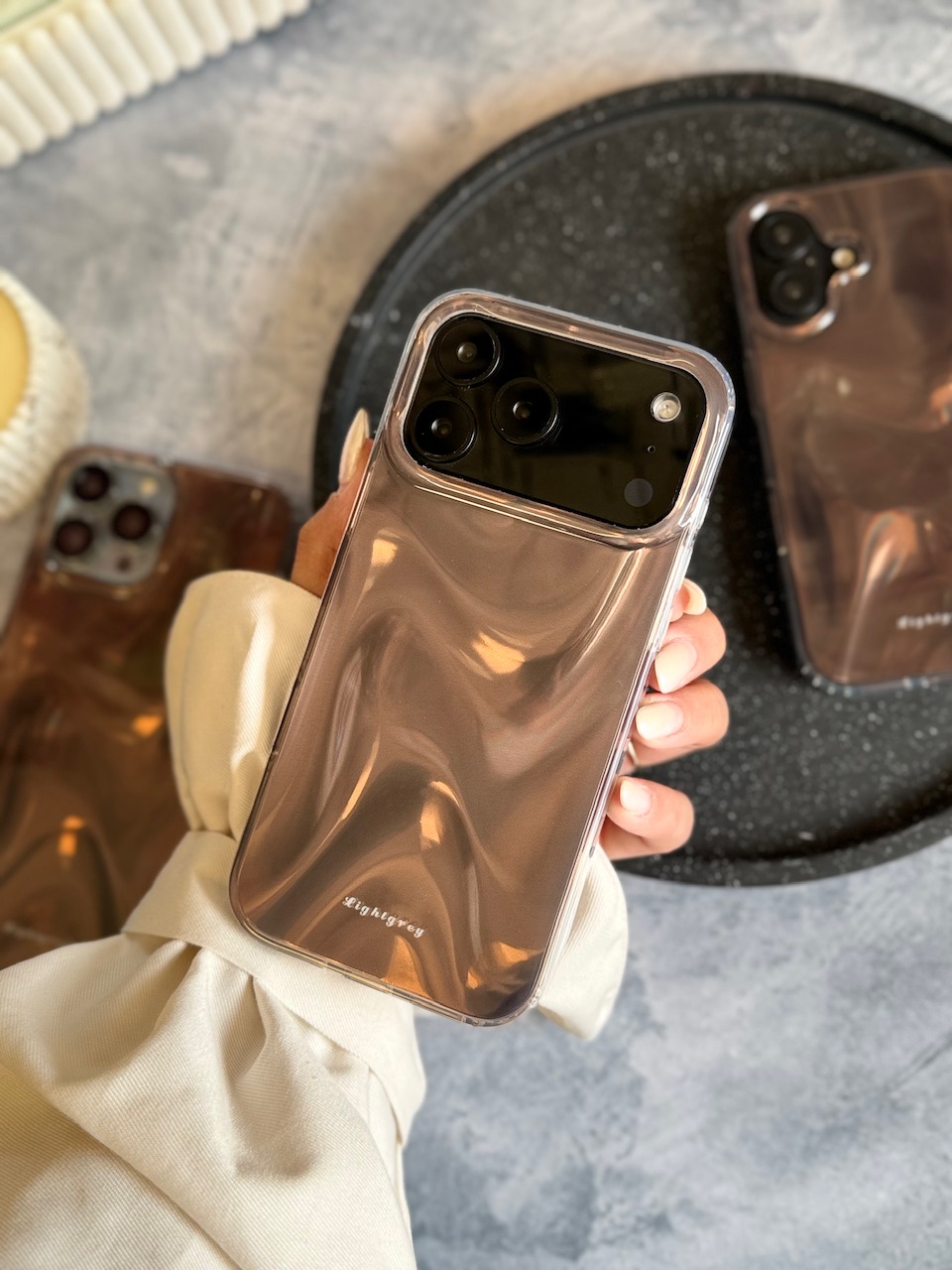 2110---قاب Light Grey مناسب برای آیفون | iphone 13promax-3