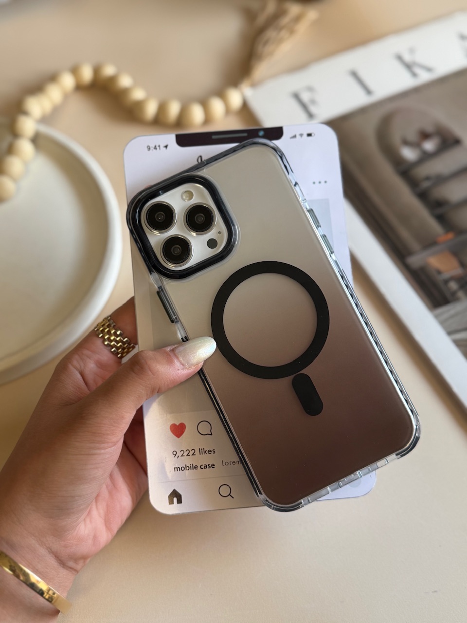 2098---قاب Matte Land MagSafe مناسب برای آیفون | iphone 13-6