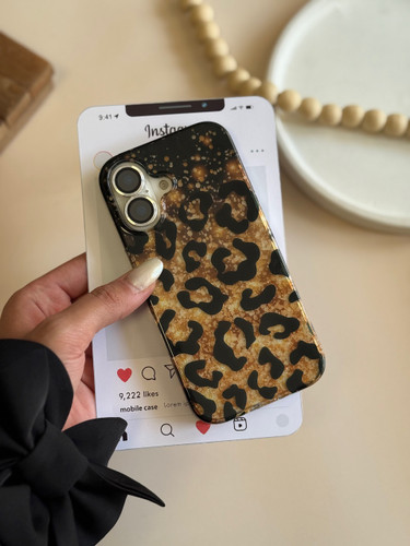 2105---قاب Shiny leopard مناسب برای آیفون | iphone 16-1