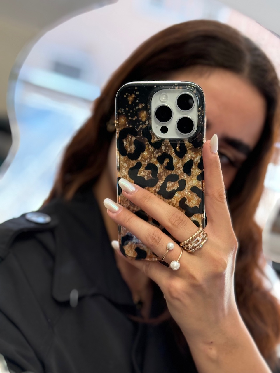 2105---قاب Shiny leopard مناسب برای آیفون | iphone 16-2