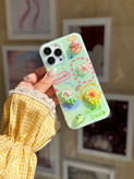2107---قاب گل برجسته زمینه سبز GOOD LUCK مناسب برای آیفون | iphone 12promax-4