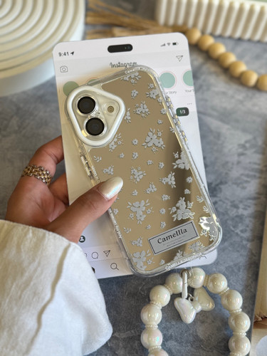 2102---قاب گل کاملیا با آویز مناسب برای آیفون | iphone 14promax-1