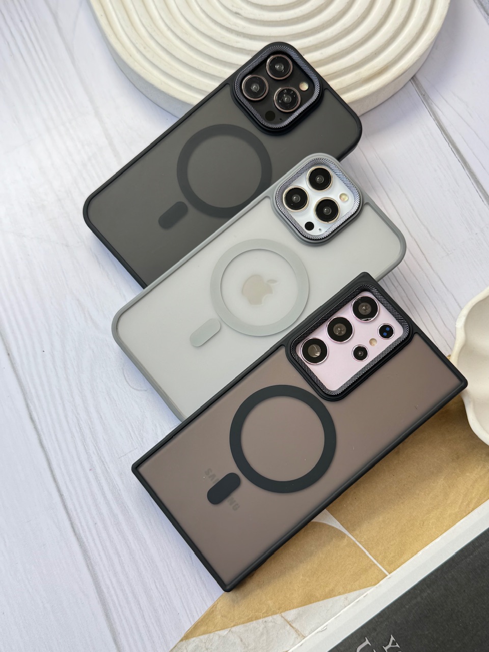 1800---قاب لنز کربن مات مگ سیف آیفون و سامسونگ مناسب برای آیفون | iphone 16promax-8