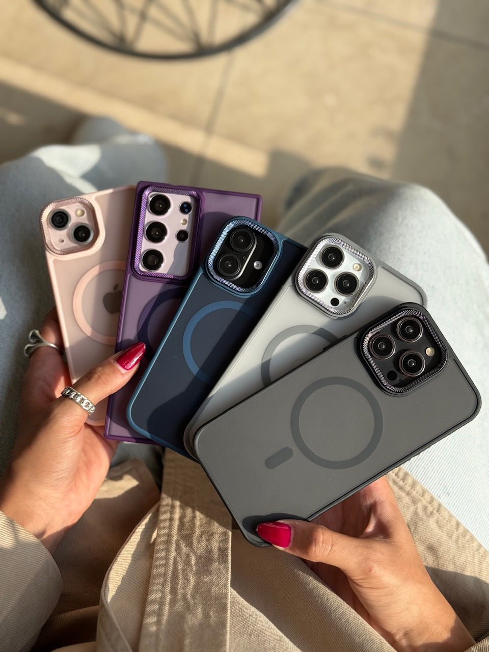 1800---قاب لنز کربن مات مگ سیف آیفون و سامسونگ مناسب برای آیفون | iphone 16promax-11
