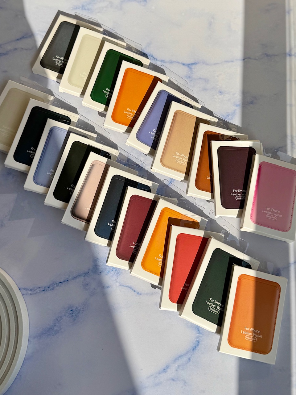 0069---جاکارتی مگ سیف اپل Leather wallet magsafe مناسب برای آیفون | iphone 15-5