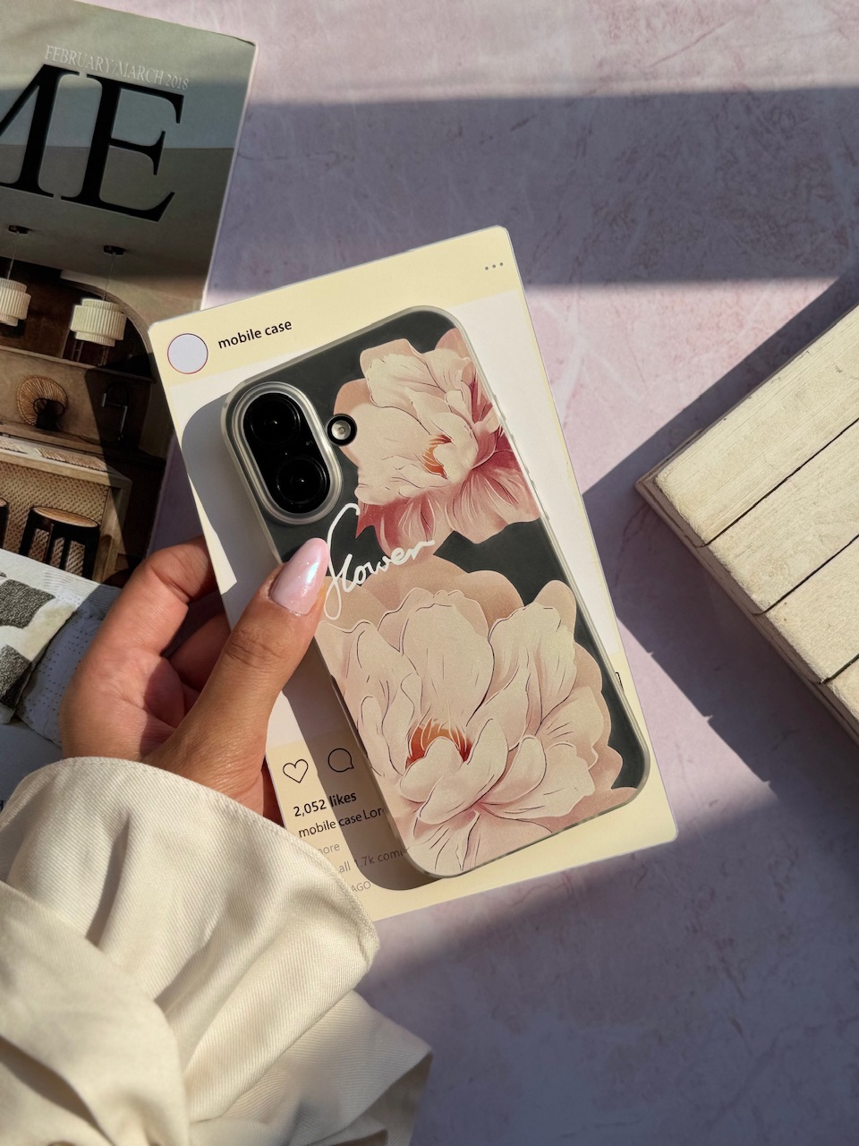 2073---قاب Peony Flower مناسب برای آیفون | iphone 11promax-2