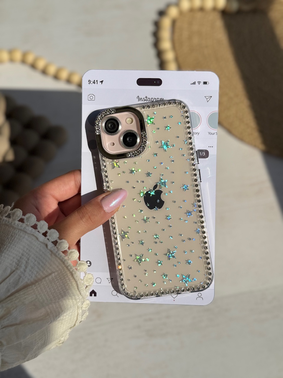 2072---قاب ستاره بارون نگین دار مناسب برای آیفون | iphone 12promax-1