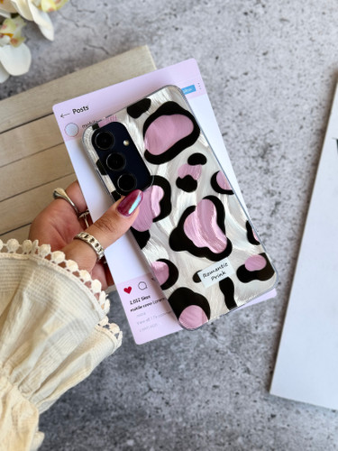 2062-2---قاب پلنگی Romantic Pink اندرویدی مناسب برای شیائومی | redmi14c-1