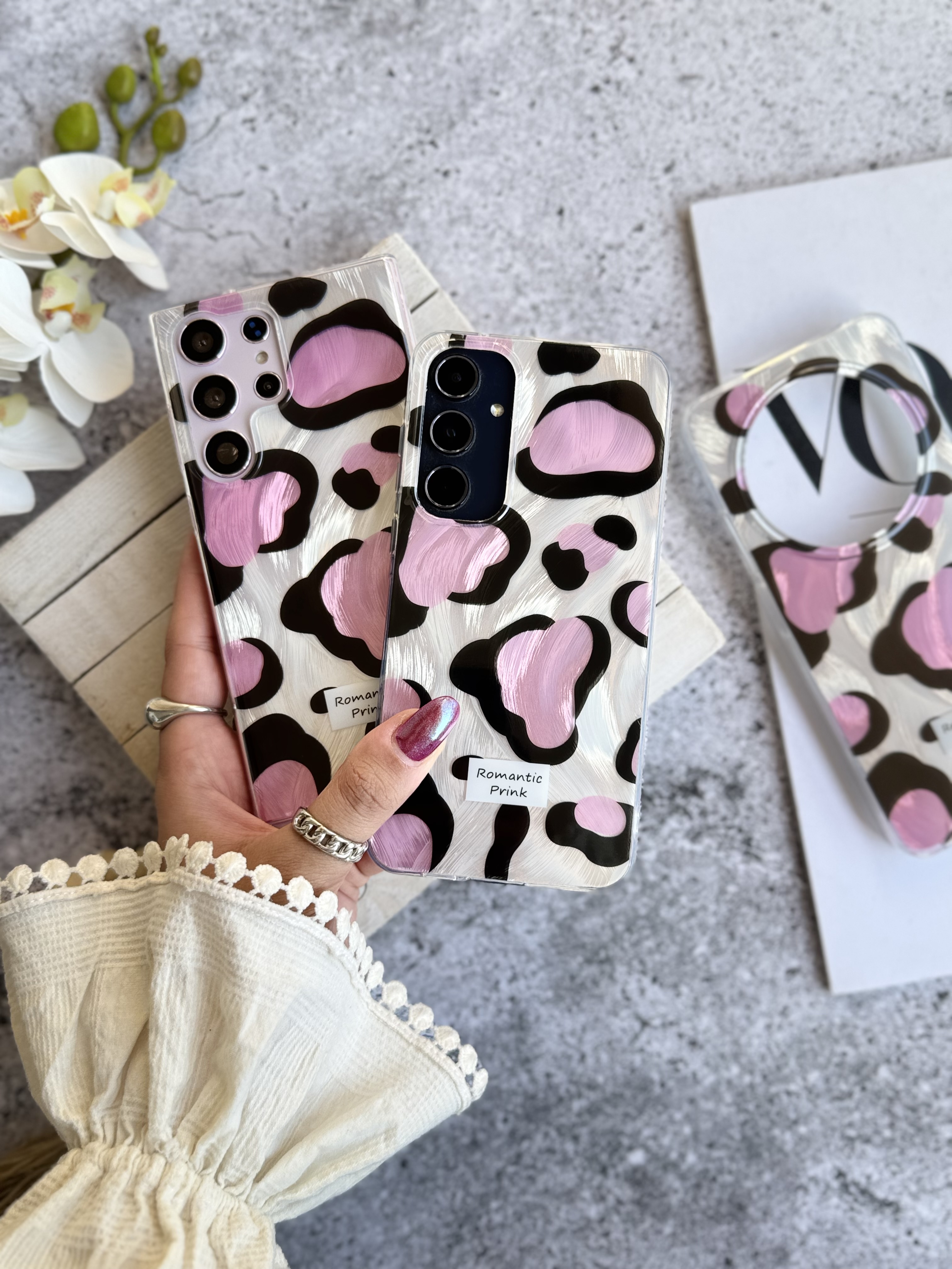 2062-2---قاب پلنگی Romantic Pink اندرویدی مناسب برای شیائومی | redmi14c-4