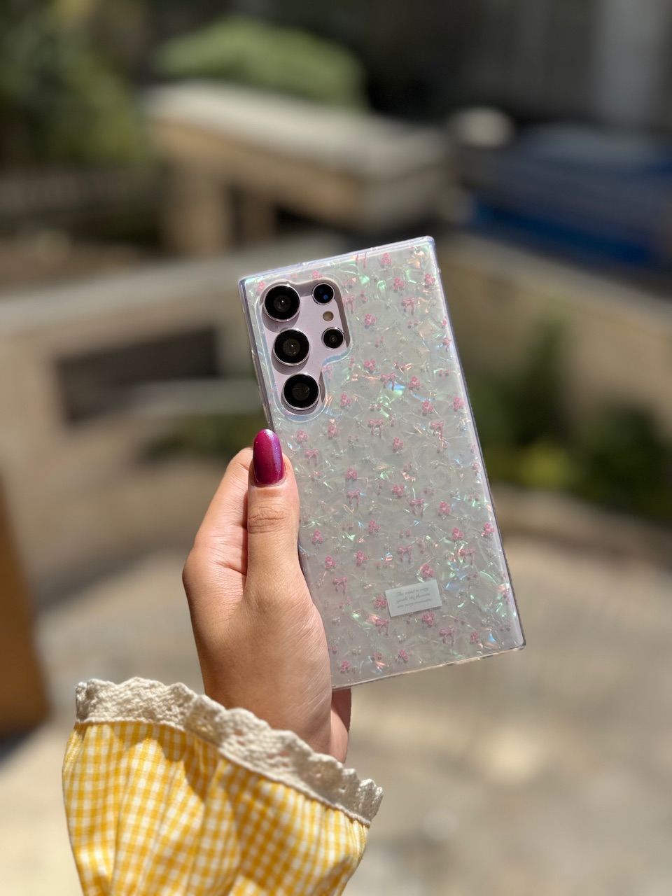 2058-2---قاب یخی ریبون و گل اندرویدی مناسب برای شیائومی | redmi14c-2