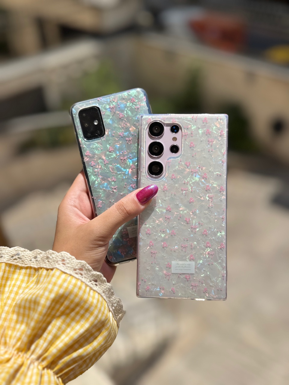 2058-2---قاب یخی ریبون و گل اندرویدی مناسب برای شیائومی | redmi14c-3