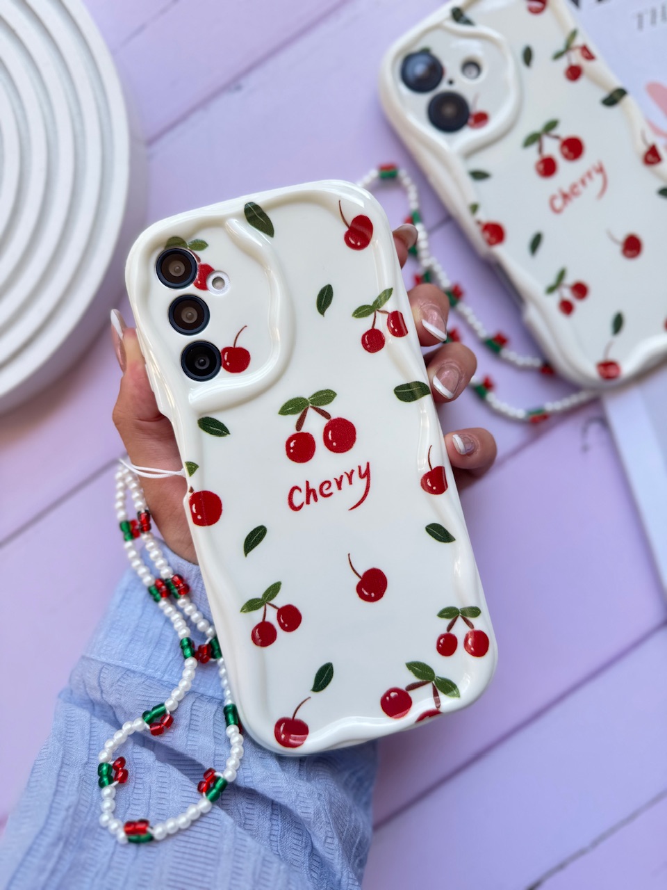 2044---قاب Cherry با آویز آیفون ، سامسونگ ، شیائومی مناسب برای شیائومی | redminote14pro4g-2