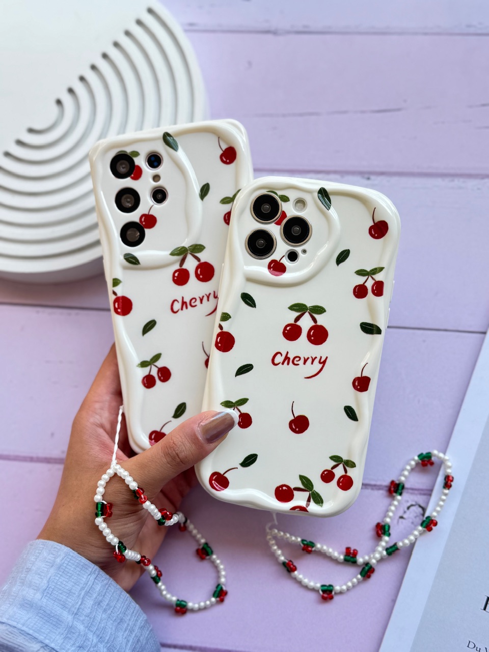 2044---قاب Cherry با آویز آیفون ، سامسونگ ، شیائومی مناسب برای شیائومی | redminote14pro4g-5
