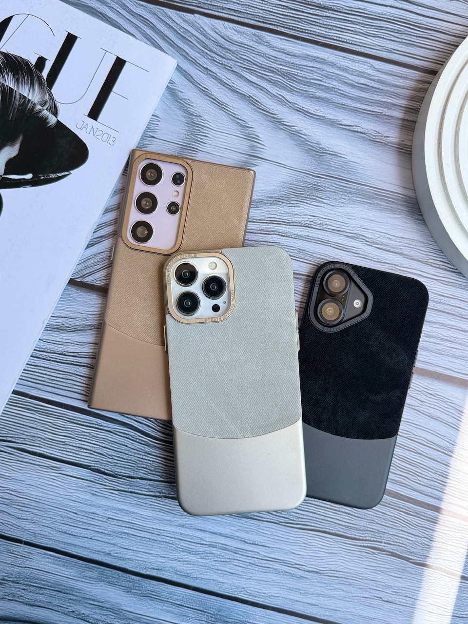 1674---قاب Flannel Metal Case جیر متال مناسب برای آیفون | iphone 16-2