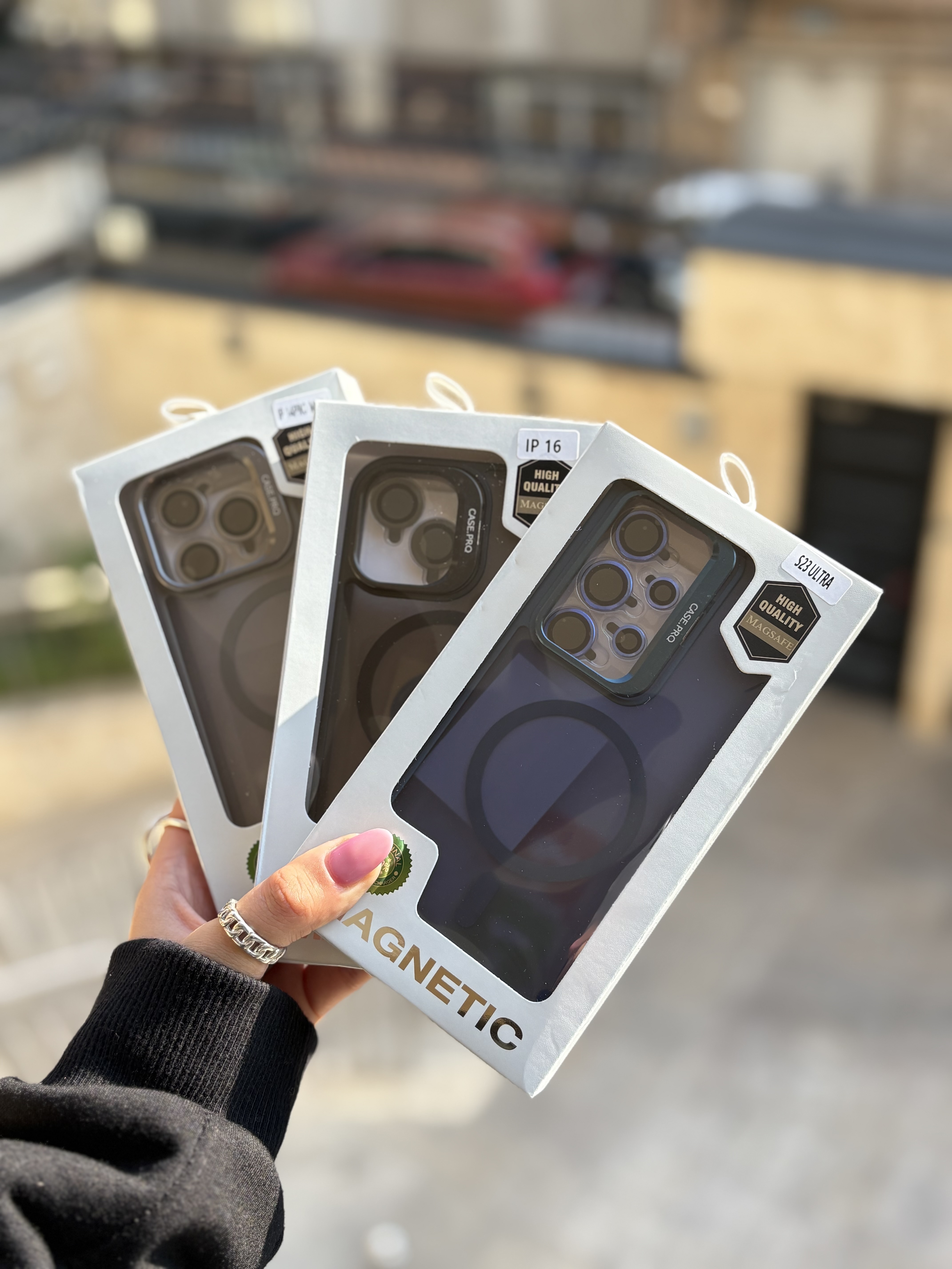 1608---قاب Matte CasePro Lens with MagSafe استند شو با لنز رینگی مناسب برای آیفون | iphone 12-3