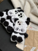 1606---قاب Panda عروسکی پشمالو مناسب برای آیفون | iphone 14pro-3