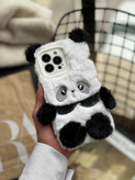 1606---قاب Panda عروسکی پشمالو مناسب برای آیفون | iphone 14pro-5