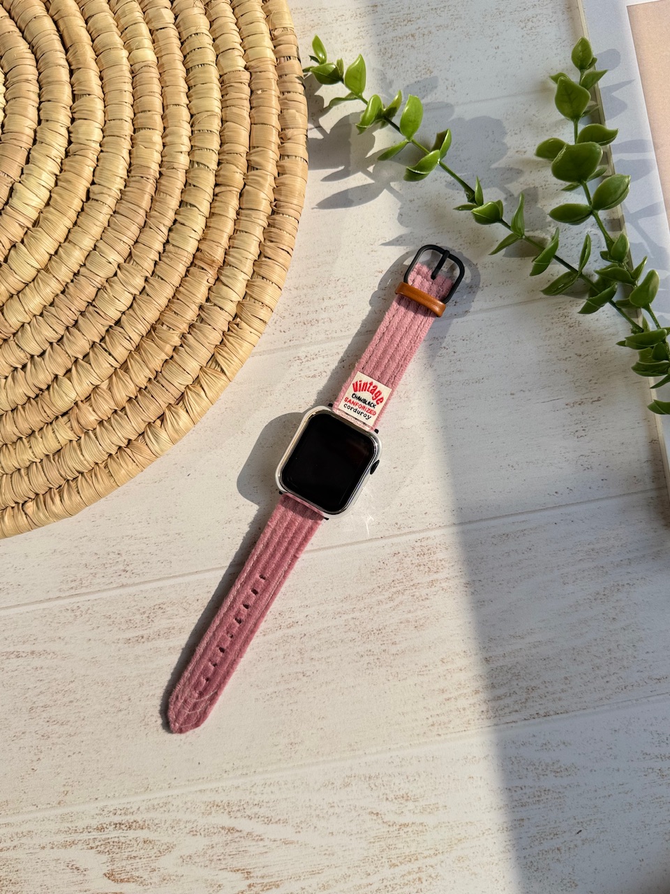 5055---بند اپل واچ Pink Vintage-1