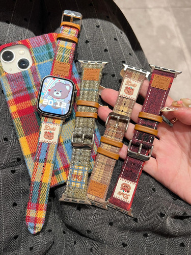 5054---بند اپل واچ Vintage Style-1