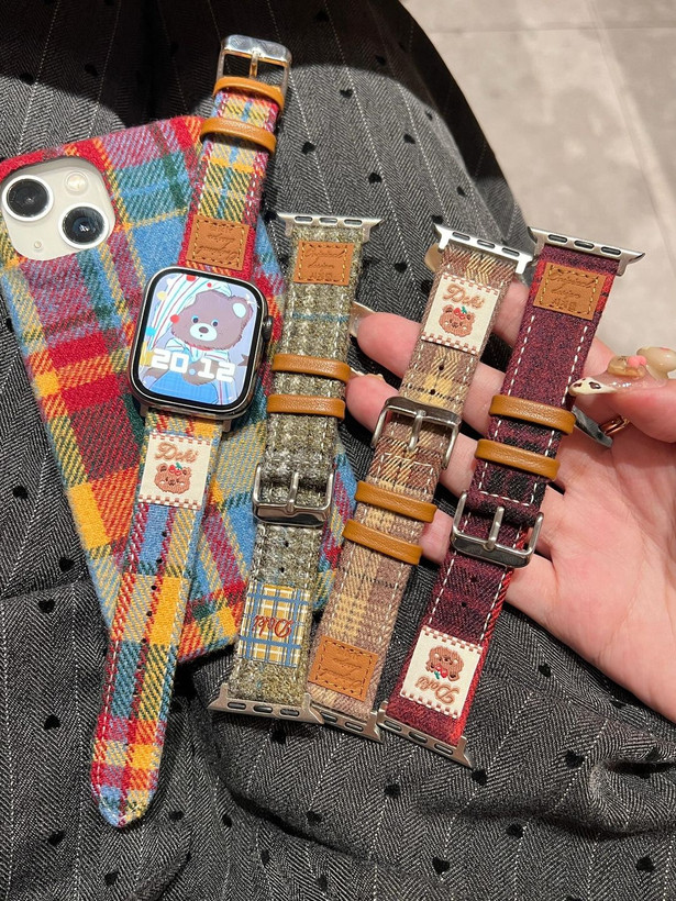 5054---بند اپل واچ Vintage Style-1