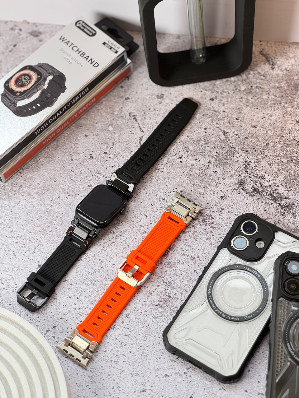 5048---بند Stylish Silicone Strap-4