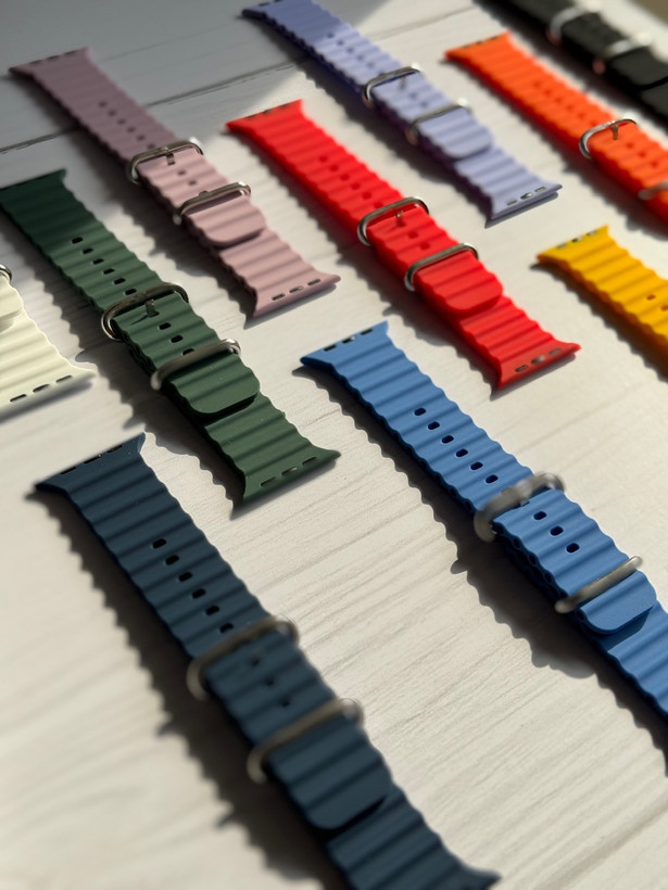 5005---بند اپل واچ Ocean Loop سیلیکونی-5