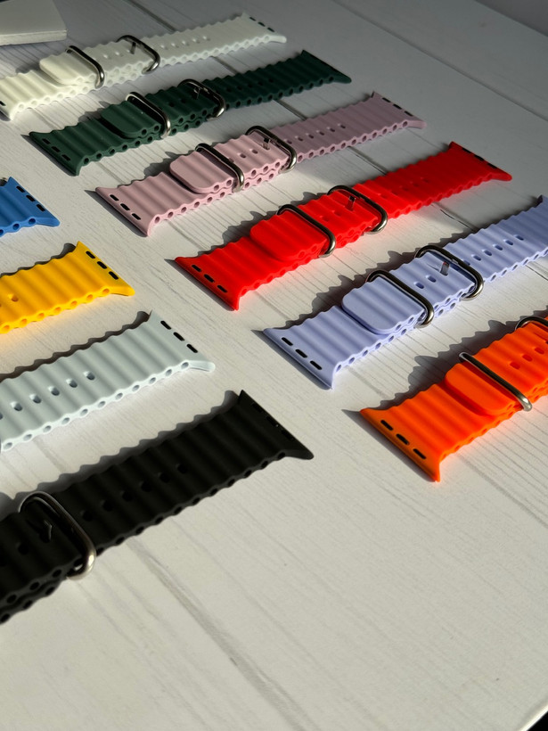 5005---بند اپل واچ Ocean Loop سیلیکونی-6