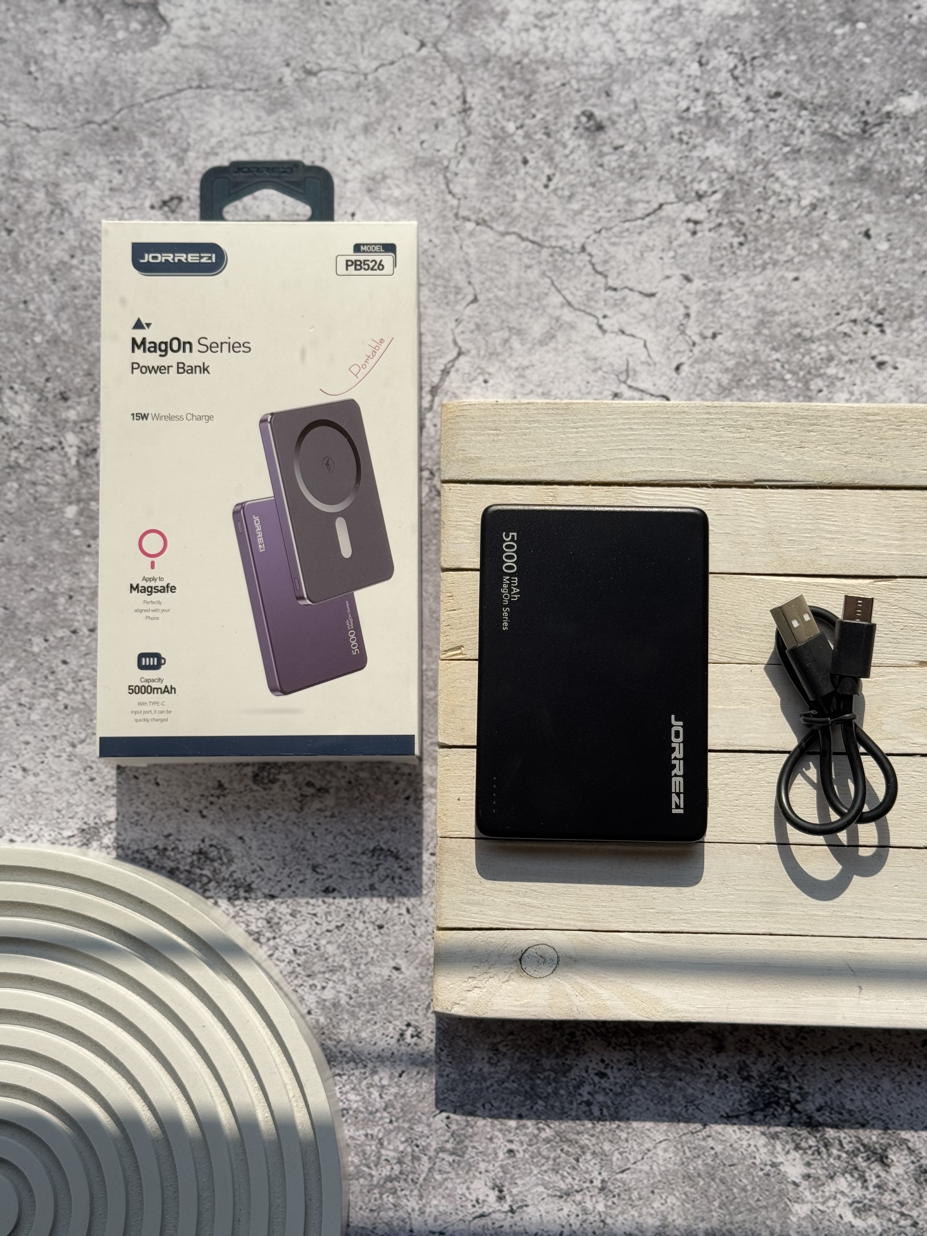 9017---پاور بانک 5 هزار MagOn Series برند JORREZI-4